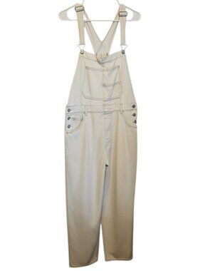 Free People We the Free Ziggy Light-Wash Denim Overalls Size L